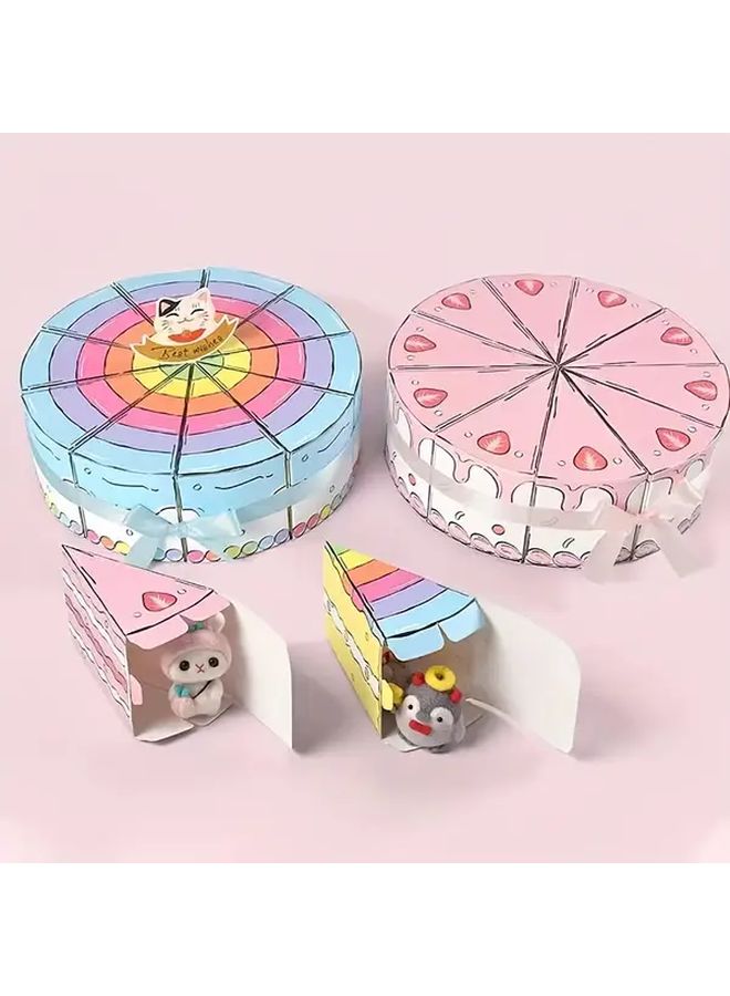 Pink Triangle Cake Gift Box 20pcs High End Creative Paper Box With Ribbon For Birthdays Weddings - Image 4